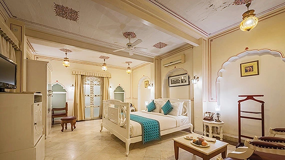 palace room at chomu palace jaipur