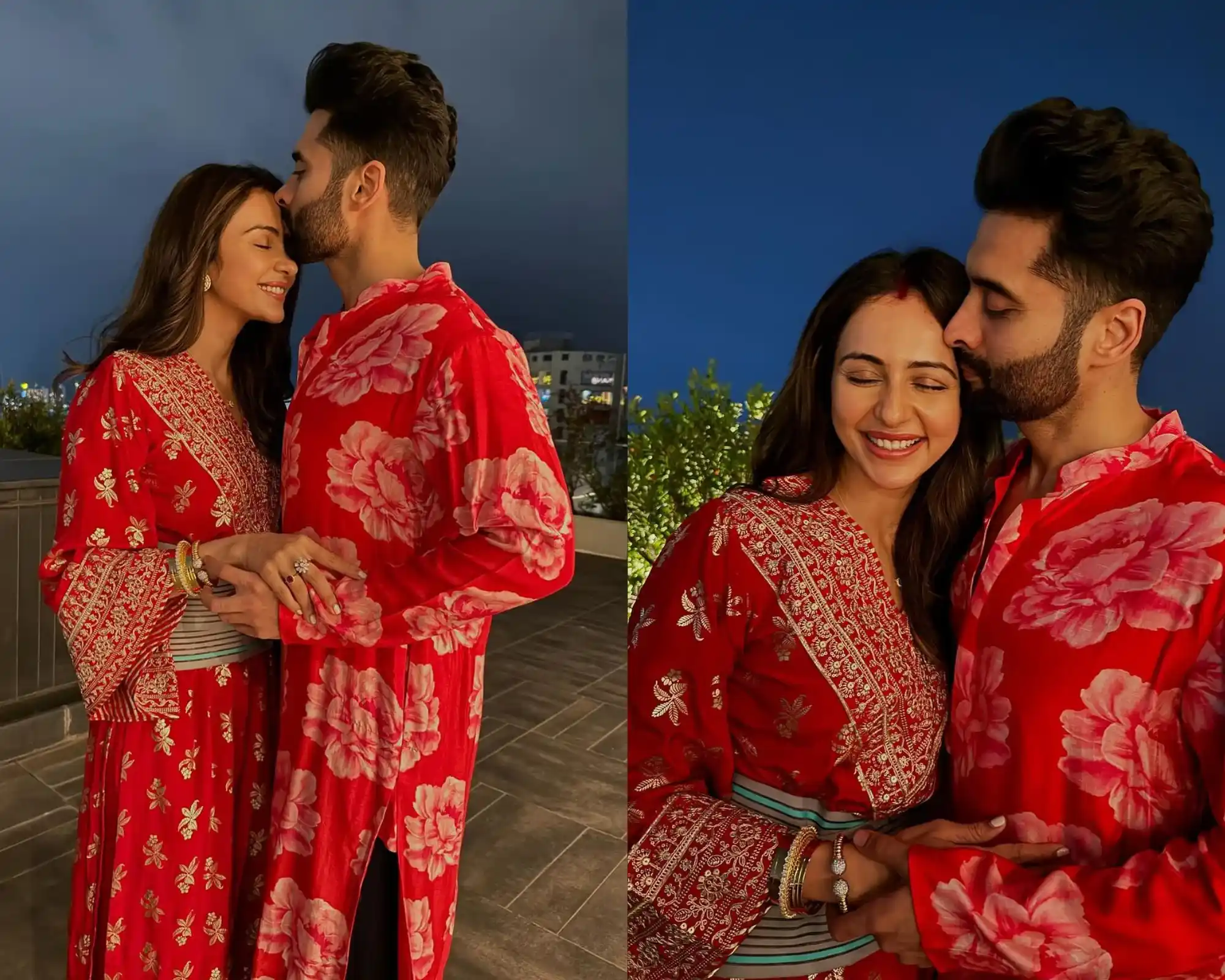 rakulpreet singh karwa chauth look