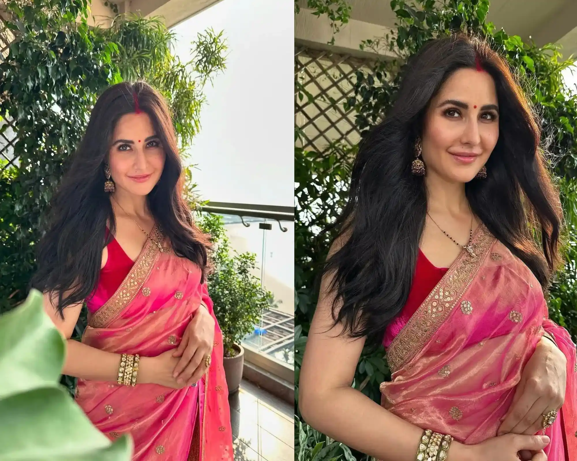 Katrina Kaif karwa chauth saree