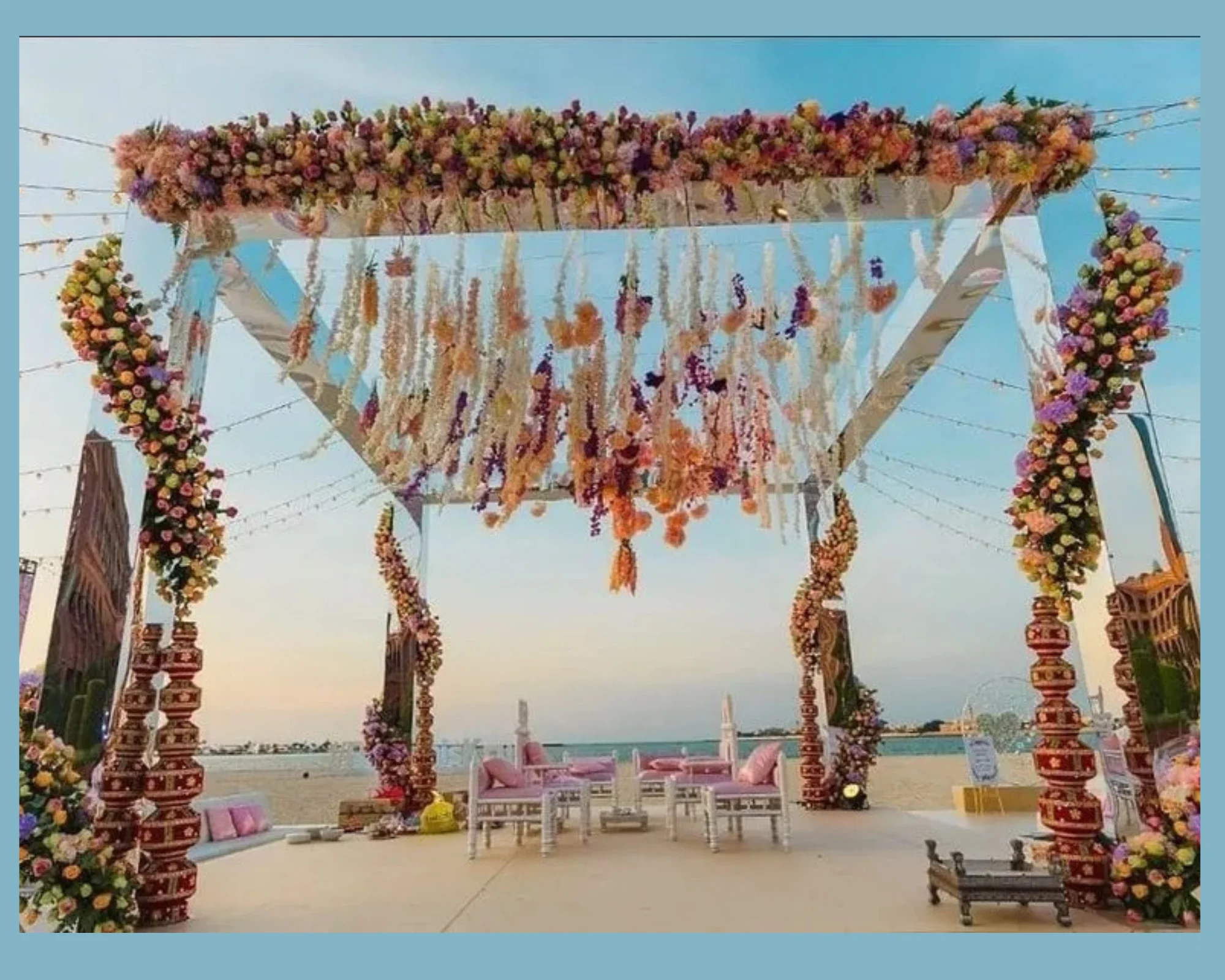 Crystal Clear beach mandap