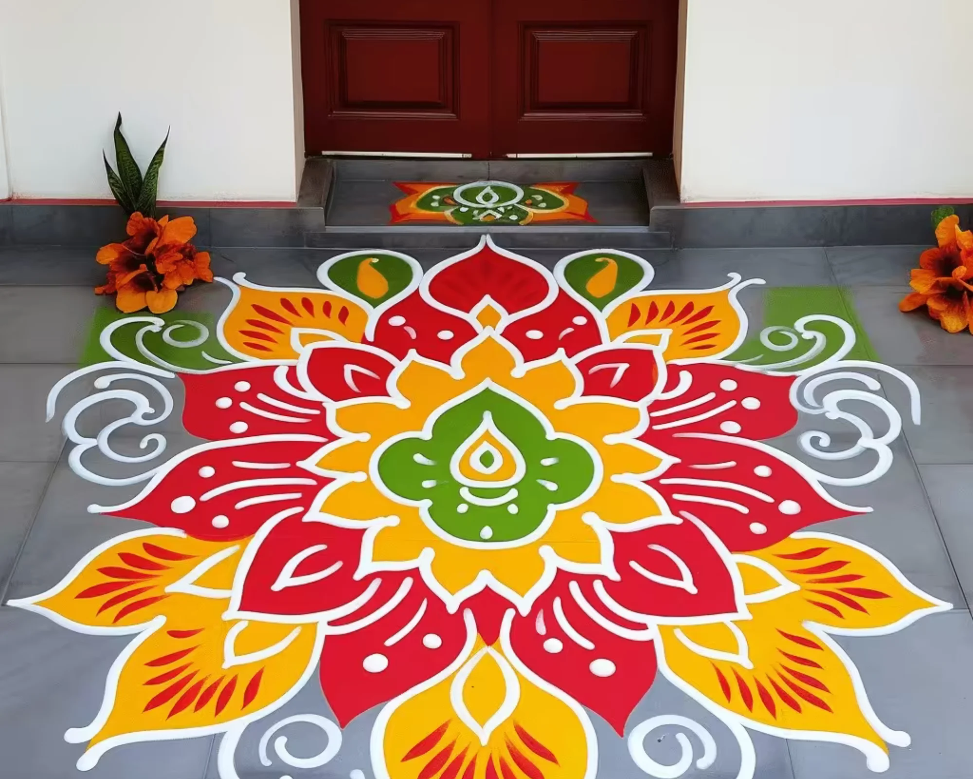 yellow decoration for navratri