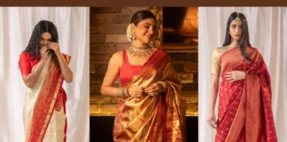 Guide for a Stunning Bengali Saree Look for Durga Puja bengali saree look for durga puja