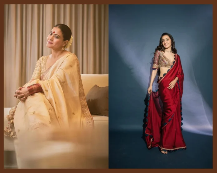 celebrity saree look