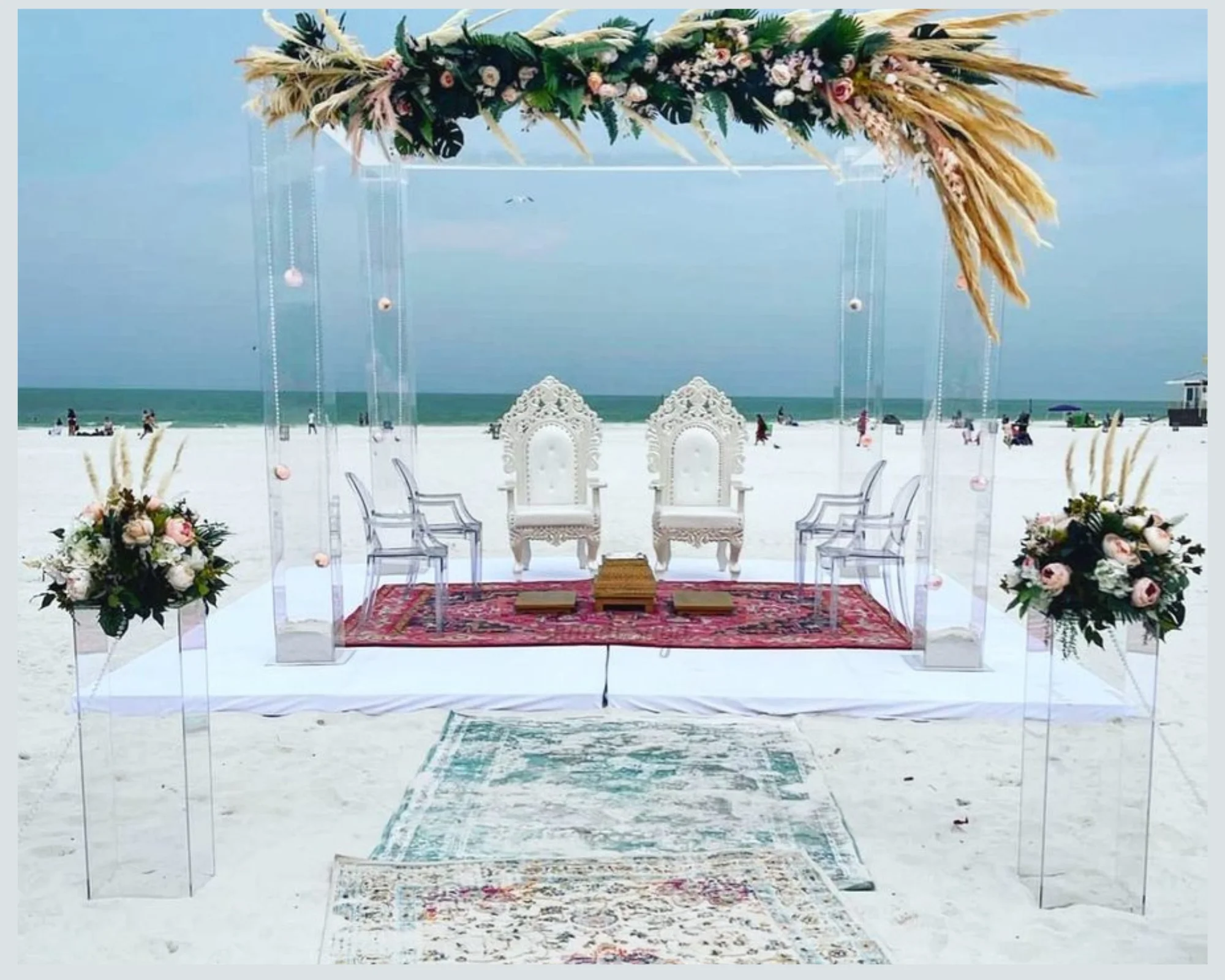 structured beach mandap