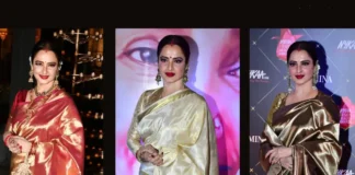 6 Rekha Saree Look You Can Recreate for Yourself rekha saree look