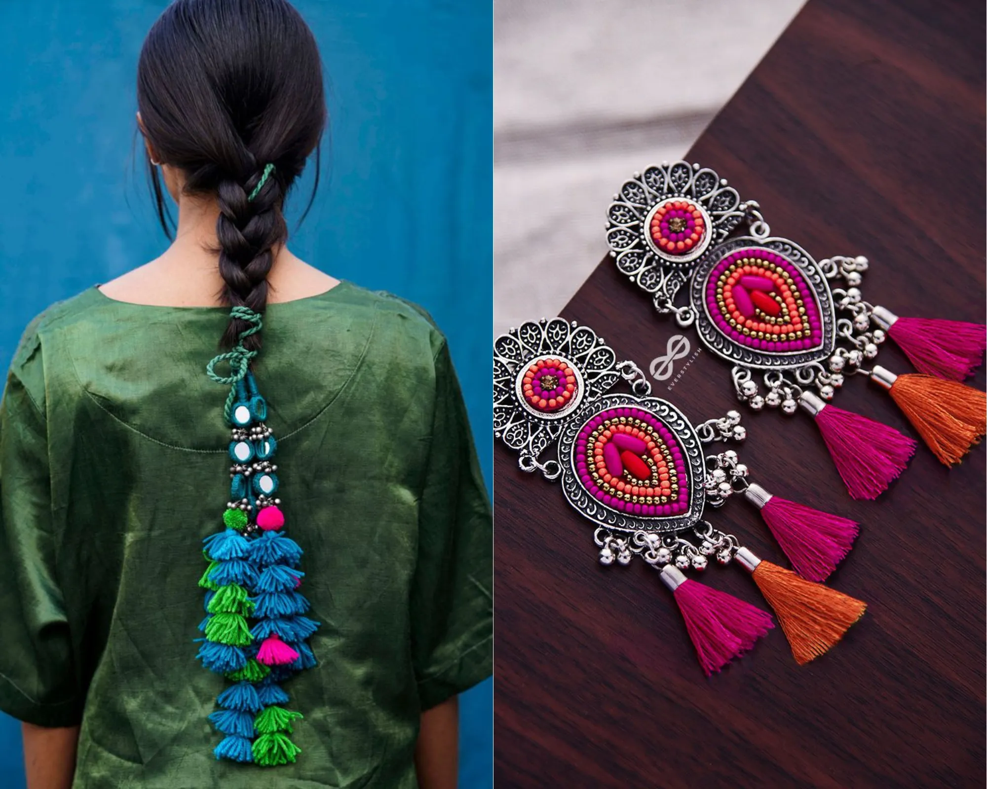 tassel jewellery for navratri