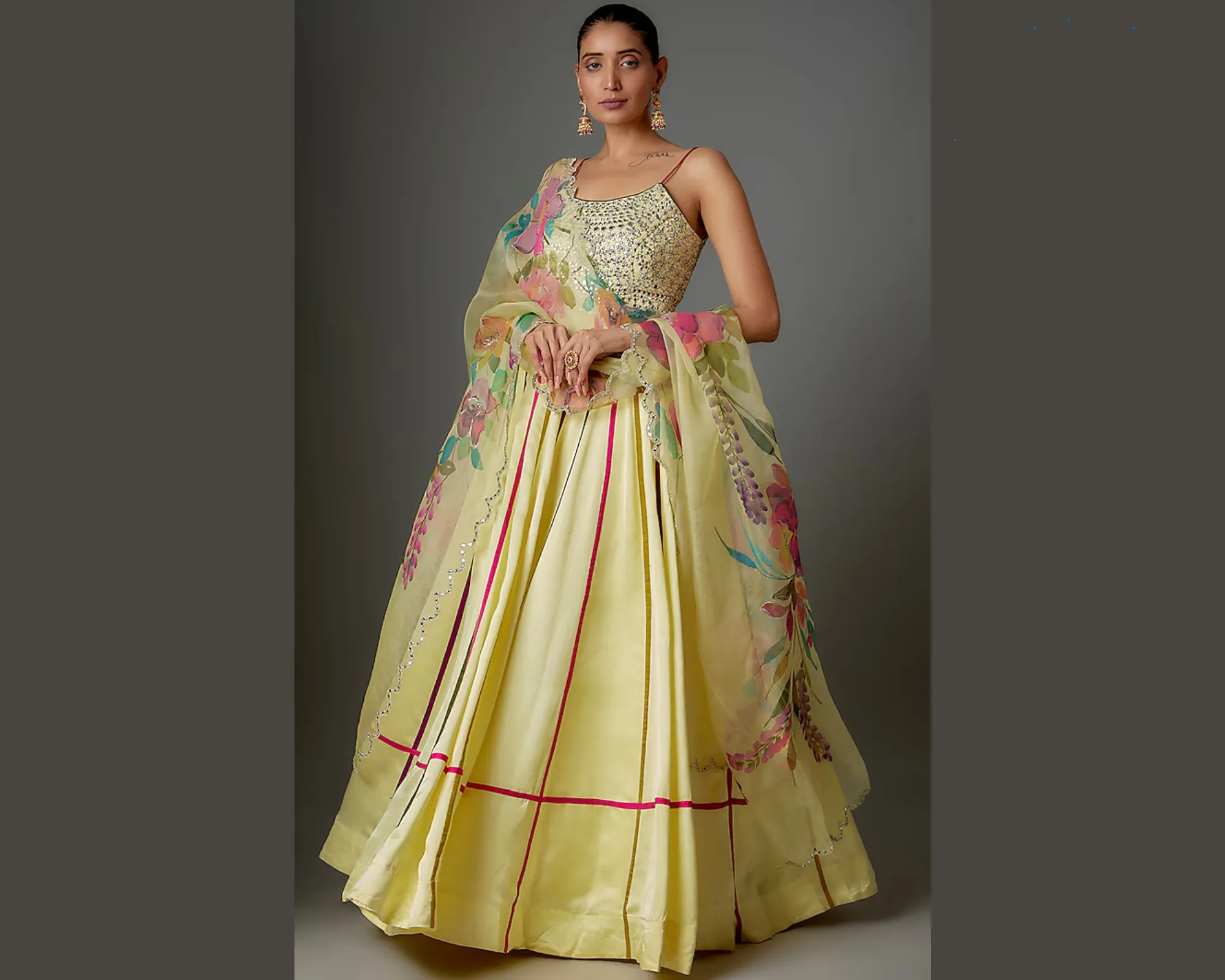 pastel lehenga for navratri