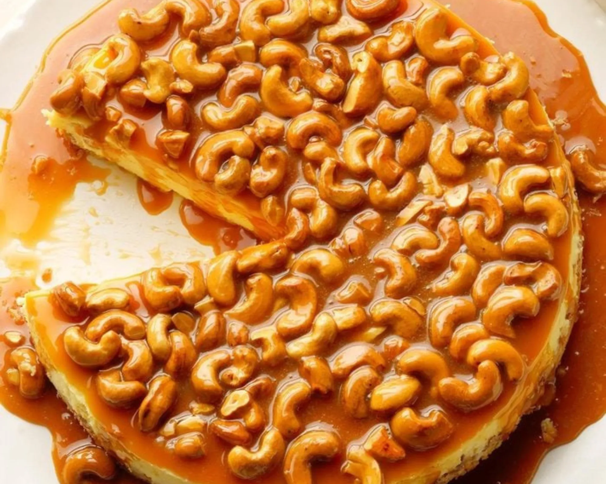 Caramel Cashew Cheesecake