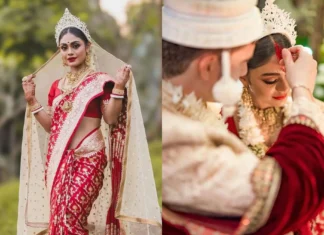 TV Actress Sreejita De Ties the Knot with Husband Michael sreejita de
