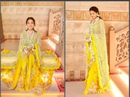 Get the Radhika Merchant Dupatta Made from Flowers Here radhika merchant dupatta