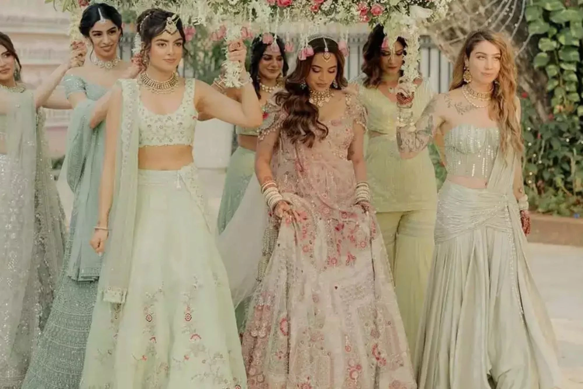 floral lehenga
