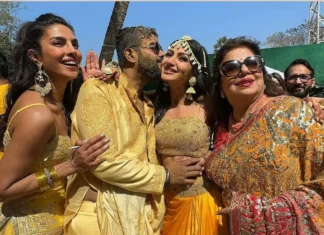 Priyanka Chopra Attends Her Brother’s Wedding Festivities priyanka chopra jonas