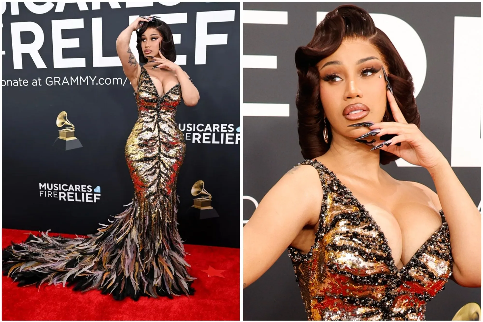 cardi b at grammy awards 2025