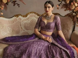 Bridal Colour of the Day: Purple Bridal Outfit Ideas! bridal outfit ideas