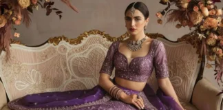 Bridal Colour of the Day: Purple Bridal Outfit Ideas! bridal outfit ideas