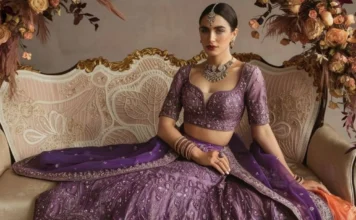Bridal Colour of the Day: Purple Bridal Outfit Ideas! bridal outfit ideas