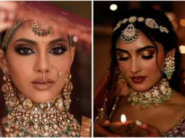 Bridal eye makeup