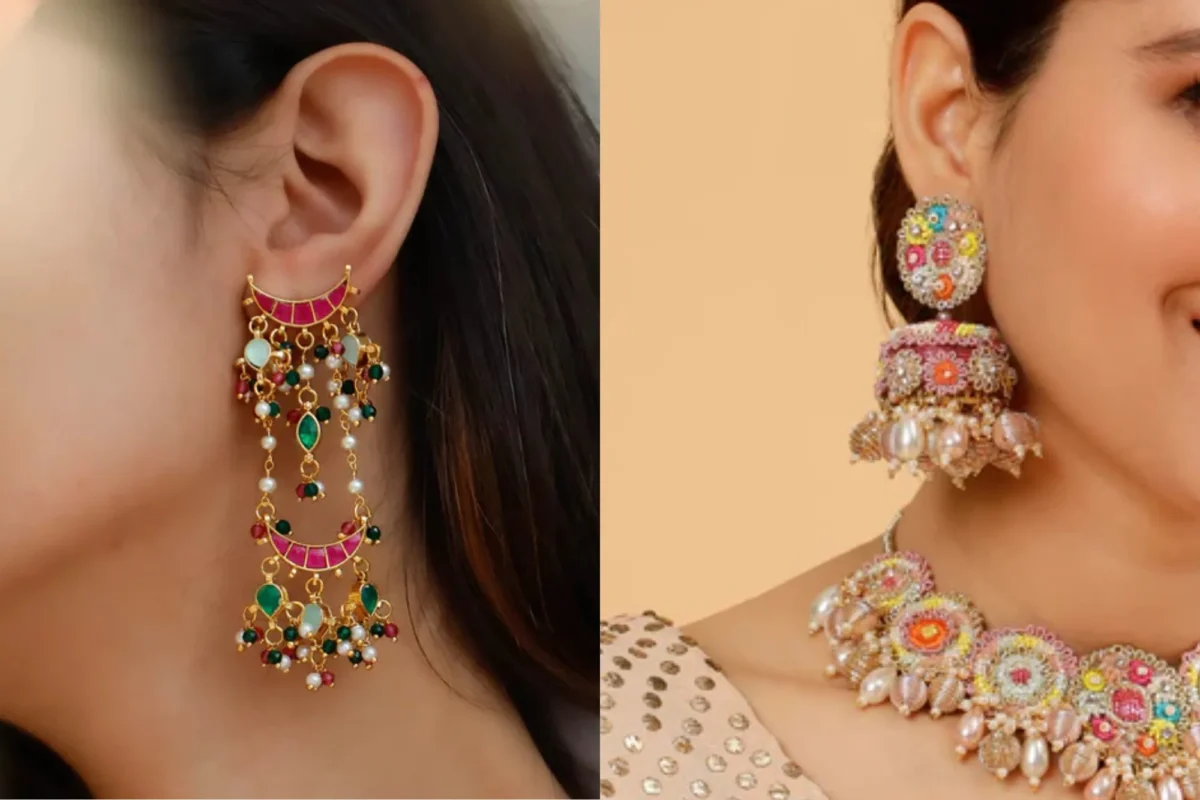 Modern Bridal Earrings
