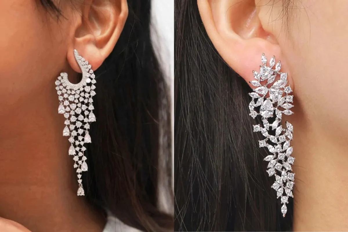 Modern Bridal Earrings