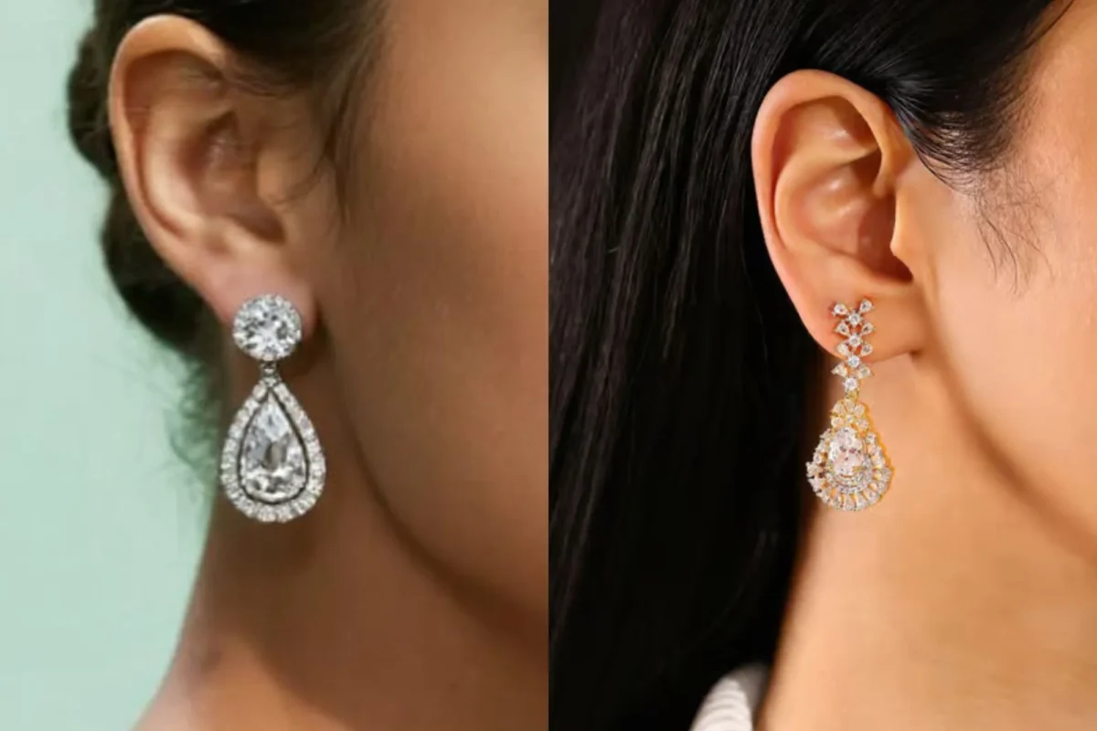 Modern Bridal Earrings