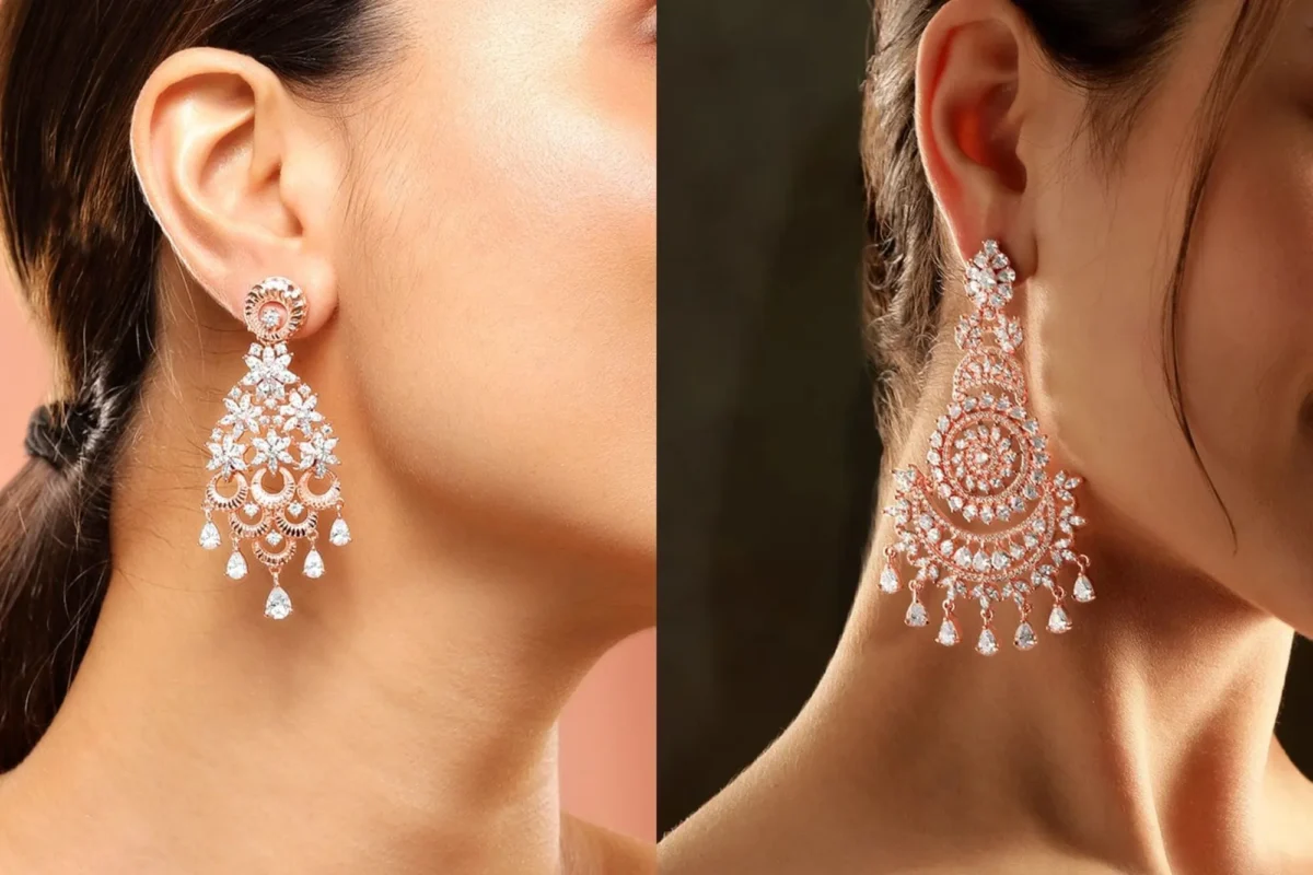Modern Bridal Earrings