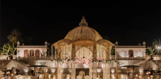 Metallic Drama in Indian Wedding Decor Wedding Decor