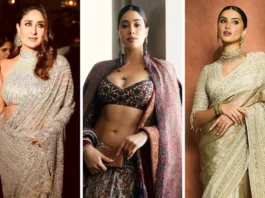 10 Best Celebrity Saree Looks for Upcoming Wedding Season Celebrity saree look