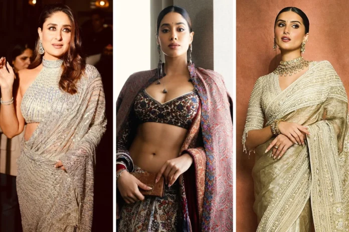 Celebrity saree look