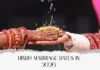 Auspicious Hindu Wedding Dates in 2026 You Shouldn’t Miss Hindu Wedding Date