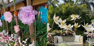 Organza Flowers for Wedding Decor: New Trend Alert! Wedding decor