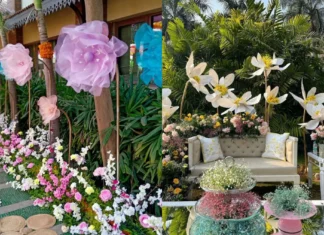 Organza Flowers for Wedding Decor: New Trend Alert! Wedding decor
