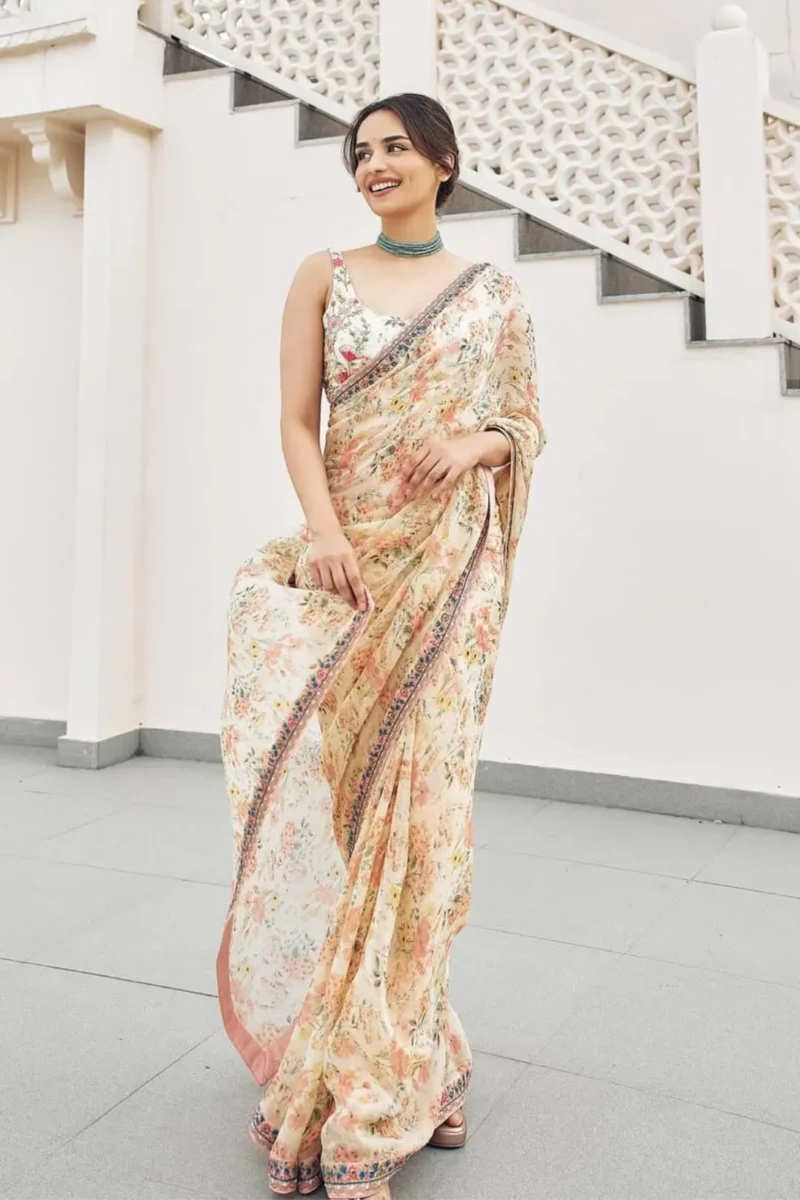 Celebrity saree look