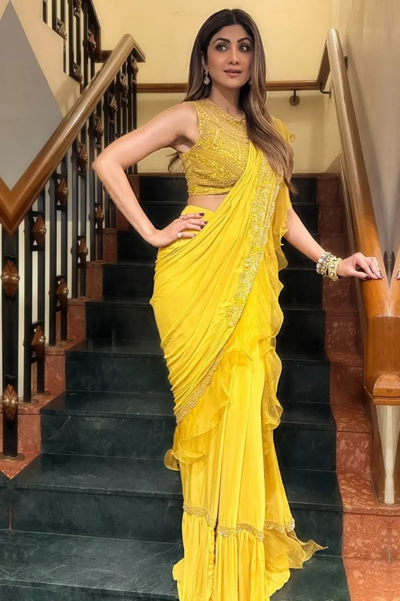 Celebrity saree look