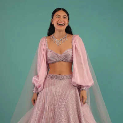 Lehenga blouse sleeves design