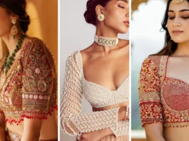 Lehenga blouse sleeves design