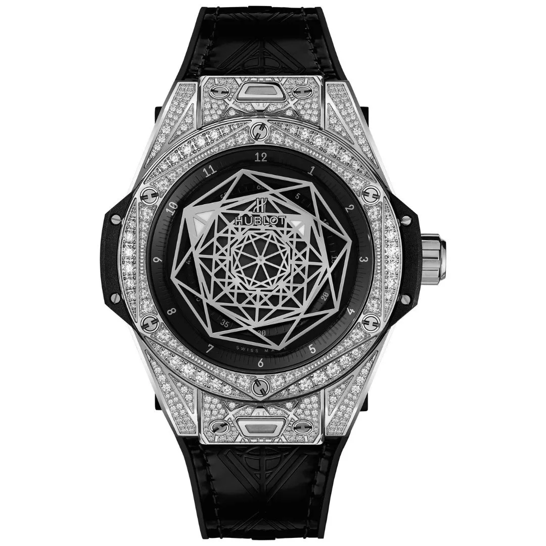 Diamond watch for groom