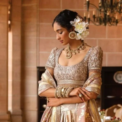 Lehenga blouse sleeves design