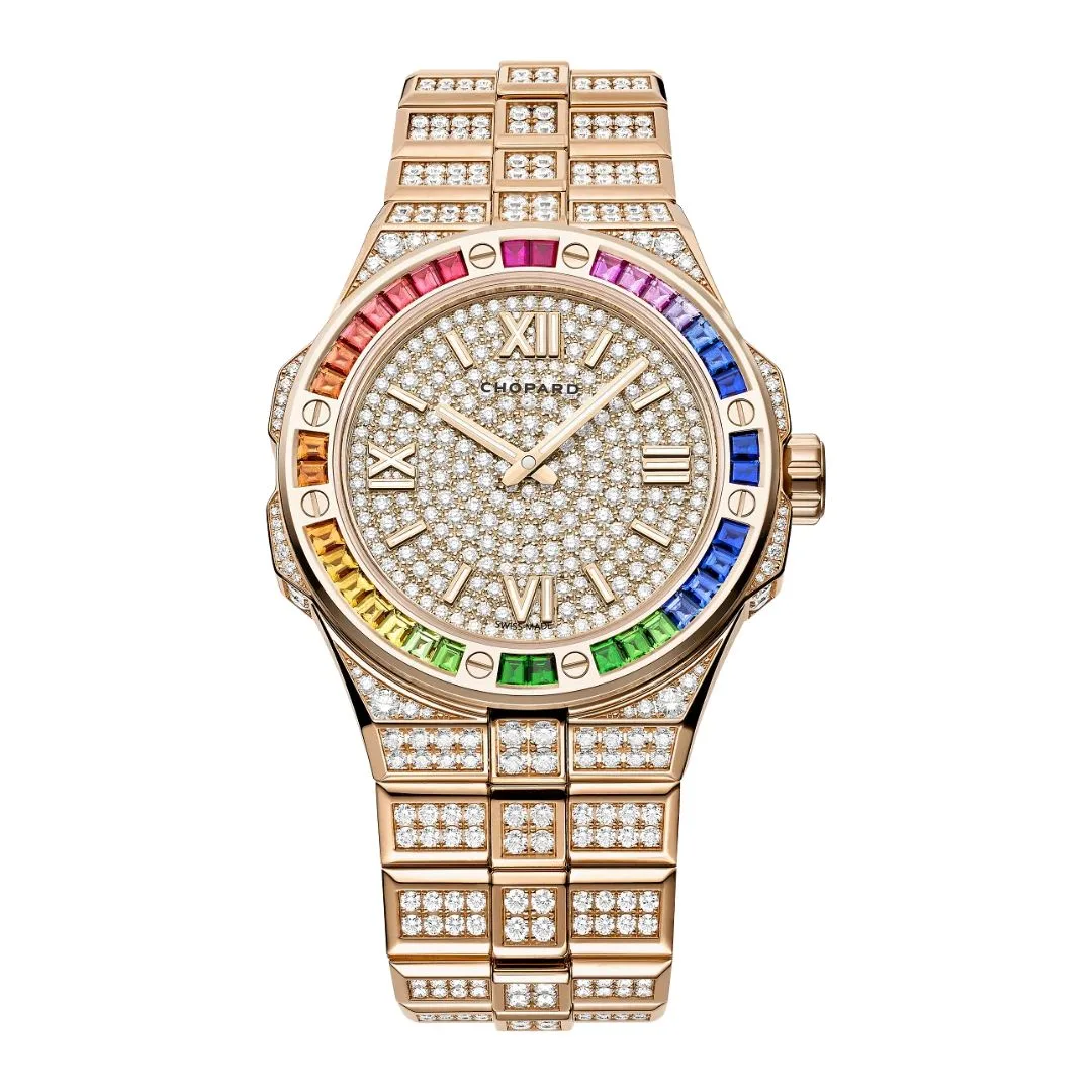 Diamond watch for groom