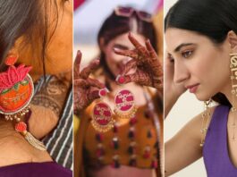 Own the Spotlight with These Customised Earrings for Bride Customised Earrings