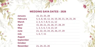 Wedding Affair Releases the 2026 Saya Dates for Wedding Wedding Affair