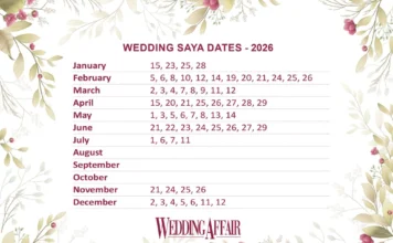 Wedding Affair Releases the 2026 Saya Dates for Wedding Wedding Affair